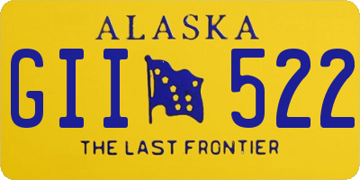 AK license plate GII522