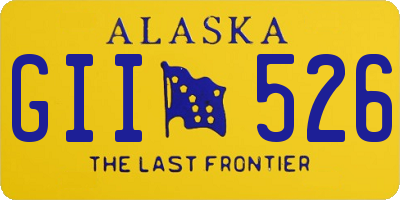 AK license plate GII526