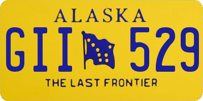 AK license plate GII529