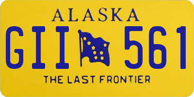 AK license plate GII561