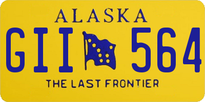 AK license plate GII564