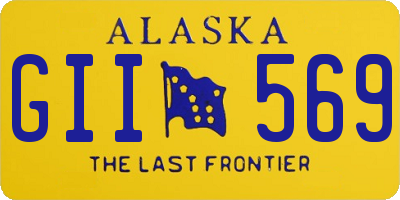 AK license plate GII569