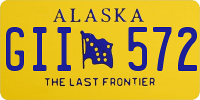 AK license plate GII572