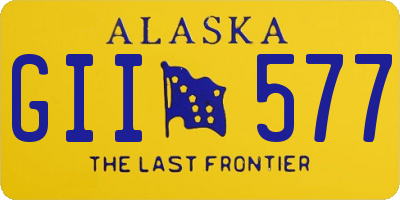 AK license plate GII577