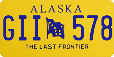 AK license plate GII578