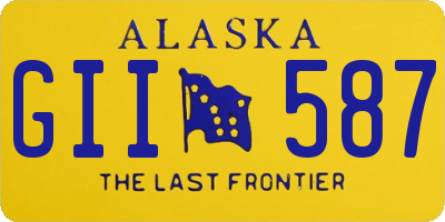 AK license plate GII587