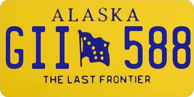 AK license plate GII588