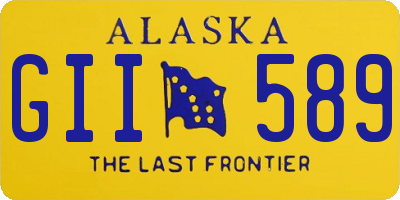 AK license plate GII589