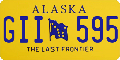 AK license plate GII595