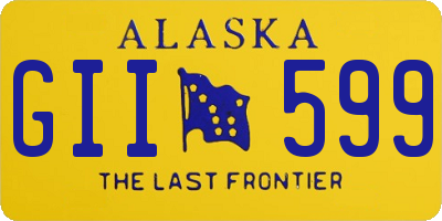 AK license plate GII599