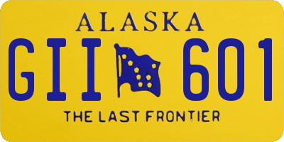 AK license plate GII601