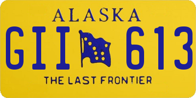 AK license plate GII613