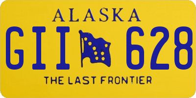 AK license plate GII628