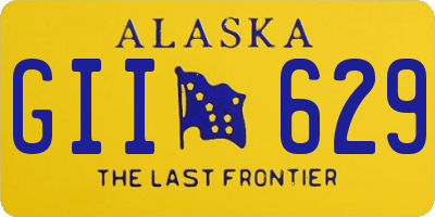 AK license plate GII629