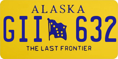 AK license plate GII632