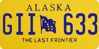 AK license plate GII633