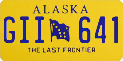 AK license plate GII641