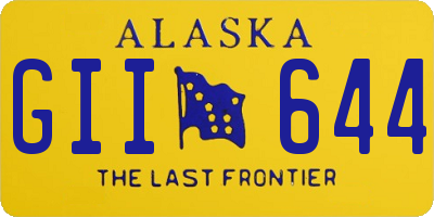 AK license plate GII644