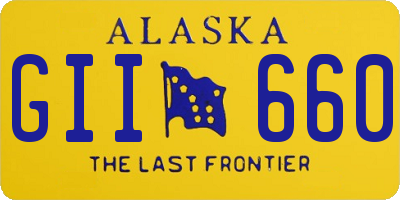 AK license plate GII660