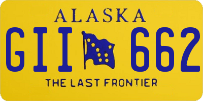 AK license plate GII662