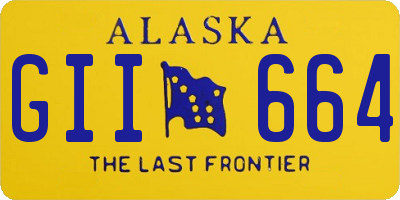 AK license plate GII664