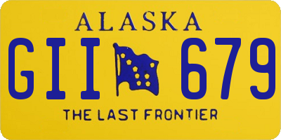 AK license plate GII679