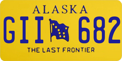 AK license plate GII682
