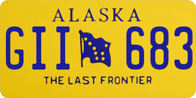 AK license plate GII683