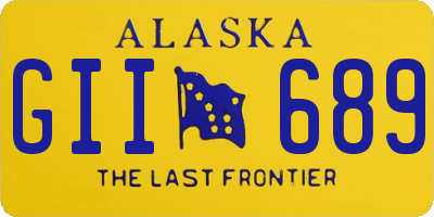 AK license plate GII689