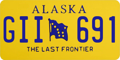 AK license plate GII691