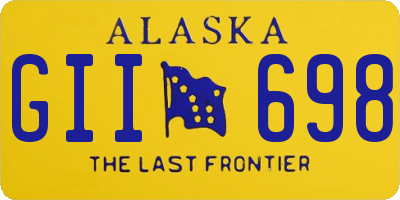 AK license plate GII698