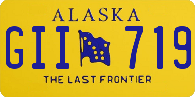 AK license plate GII719