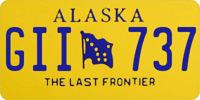 AK license plate GII737