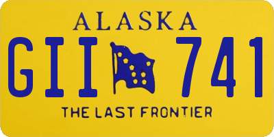 AK license plate GII741