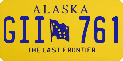 AK license plate GII761