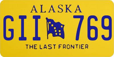 AK license plate GII769