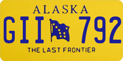 AK license plate GII792
