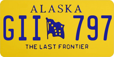 AK license plate GII797