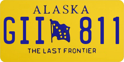 AK license plate GII811