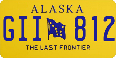 AK license plate GII812