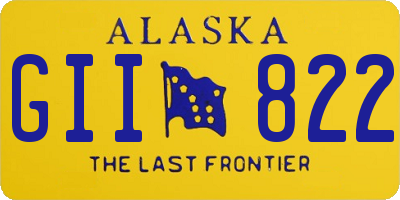 AK license plate GII822
