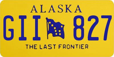 AK license plate GII827
