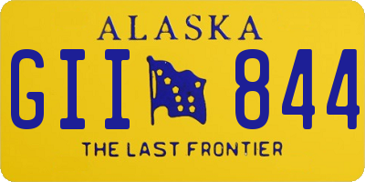 AK license plate GII844