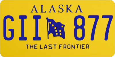 AK license plate GII877