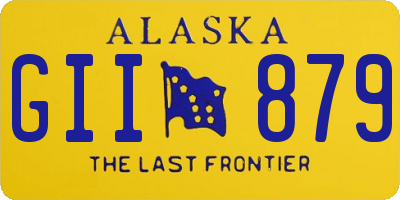 AK license plate GII879