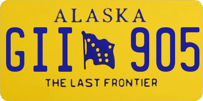 AK license plate GII905