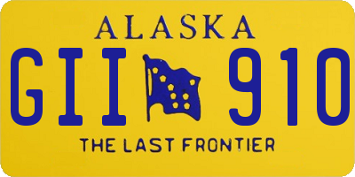 AK license plate GII910