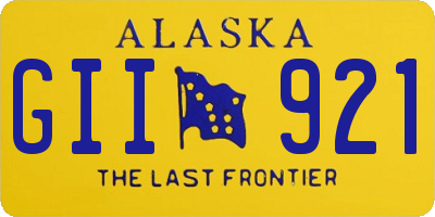 AK license plate GII921