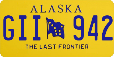 AK license plate GII942