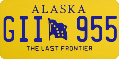 AK license plate GII955